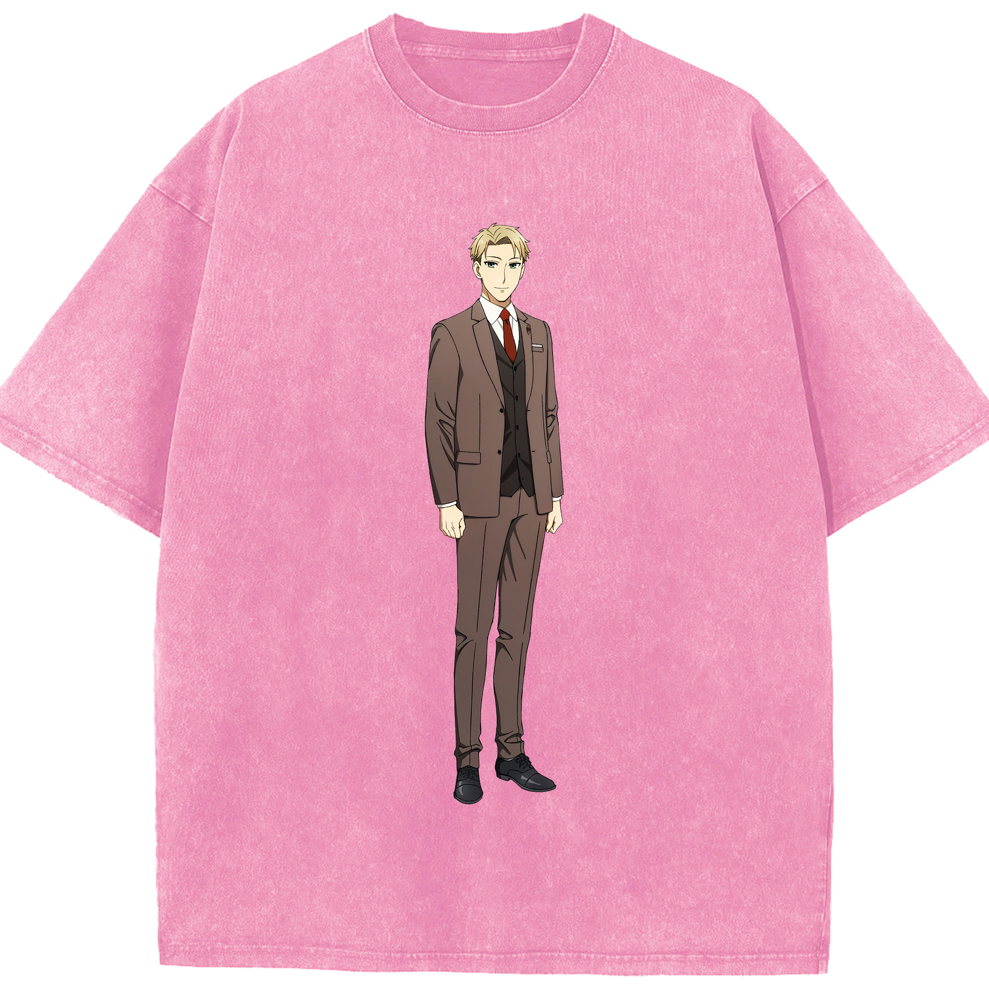 （画像用） SPY×FAMILY间谍家家酒 綿100% ヴィンテージ風 半袖Tシャツ（フロントプリント）